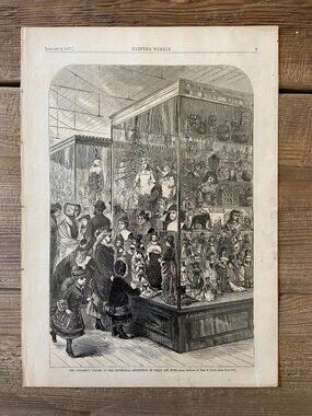 Harpers Weekly, Antique Wood Engraving, Theo E Davis